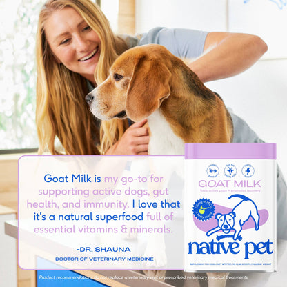 Goat Milk Powder Recovery & Energy Support for Active Dogs: 7 oz
