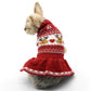 Reindeer Fair Isle Dog Sweater Dress