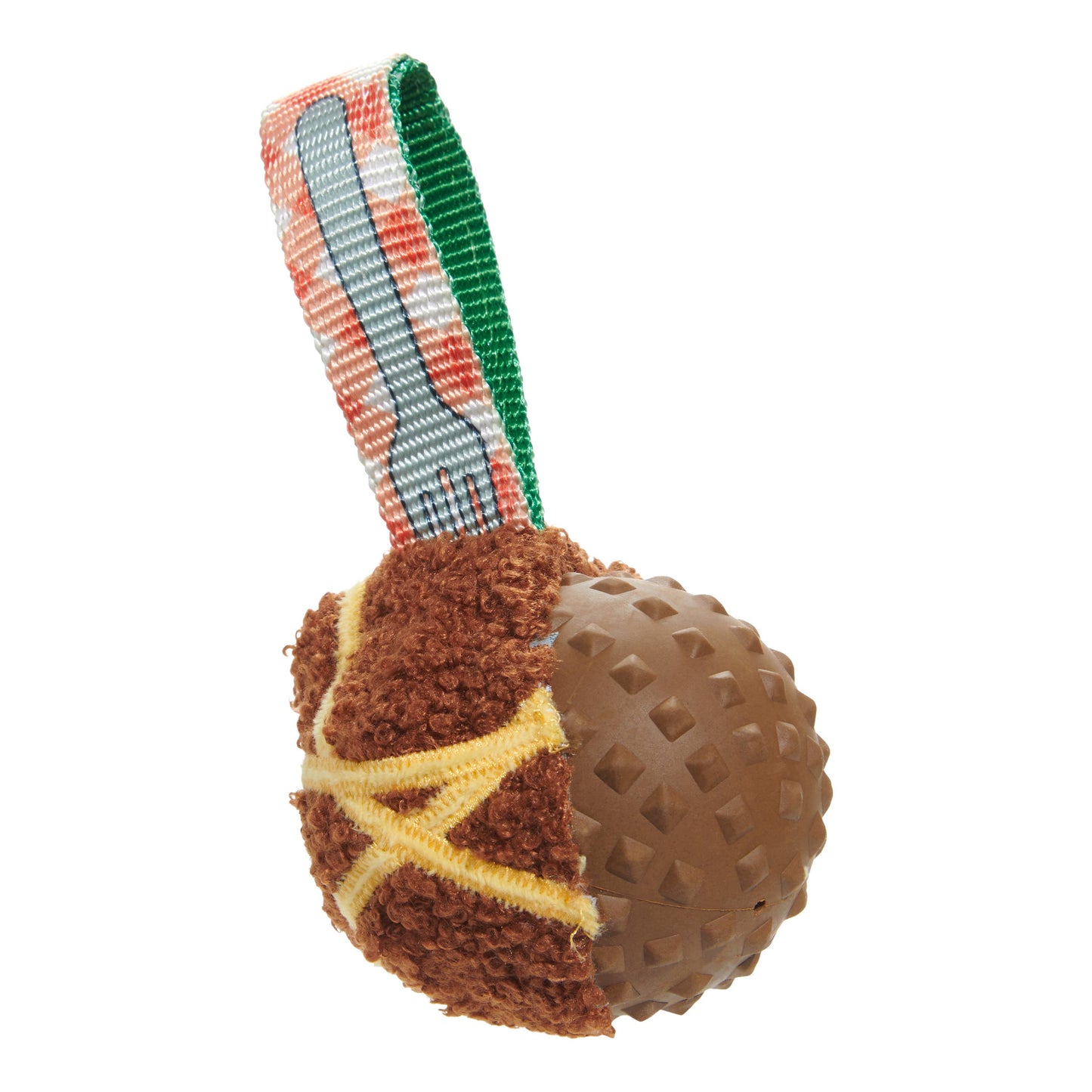 Super Chewer A Squeaky Meat-A-Ball Dog Chew Toy M
