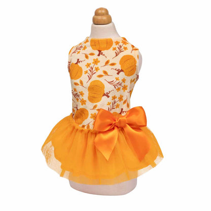 Pumpkin Dog Tutu Dress