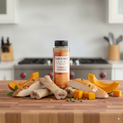 Turkey & Pumpkin Bone Broth + Marrow for Dogs