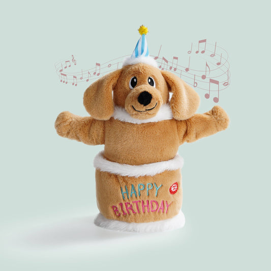Fuzzwoof Singing and Dancing Birthday Cake Dog Toy: Dancing Floppy