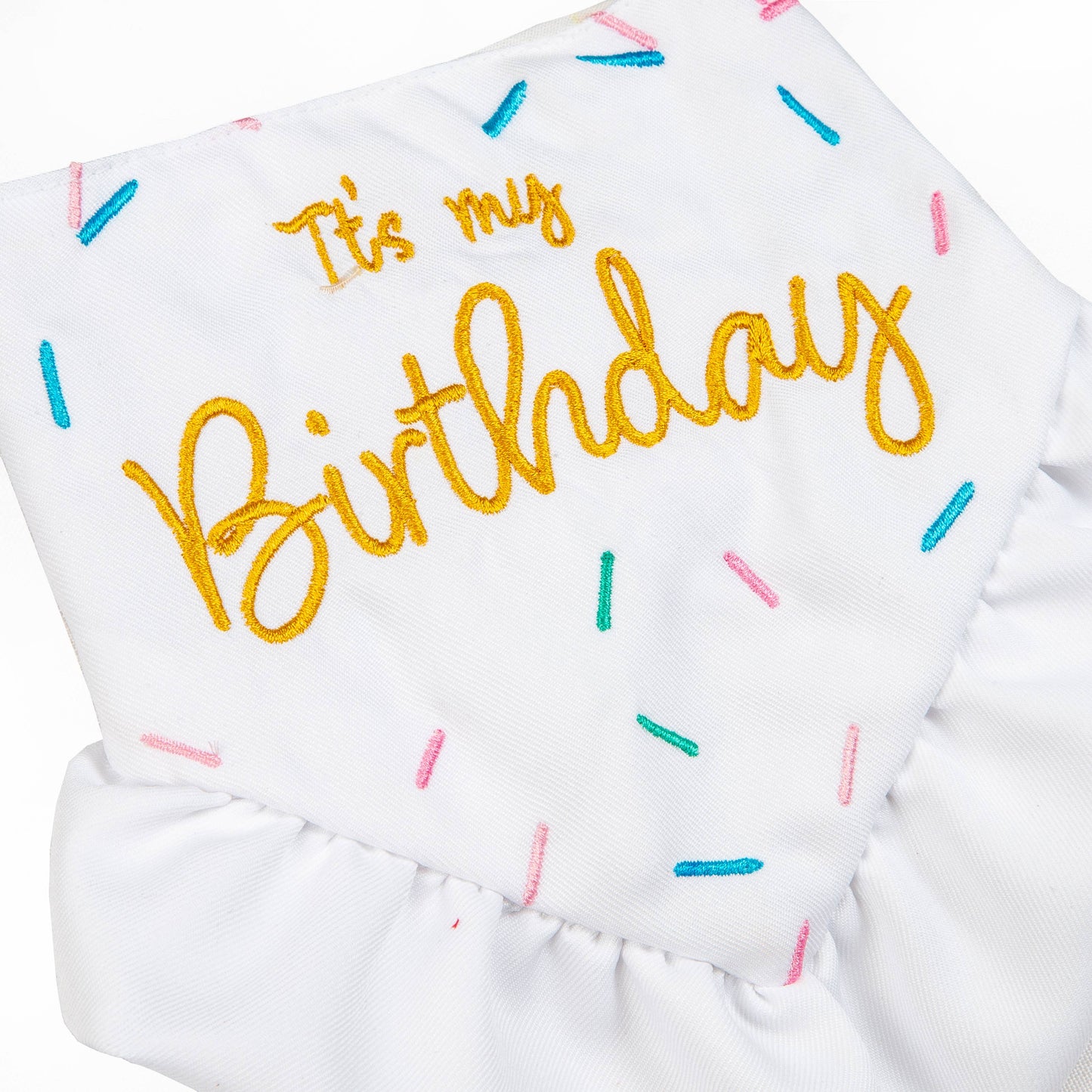 Dog Birthday Bandana with Ruffles