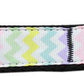 Spring Chevron Nylon Ribbon Dog Collar