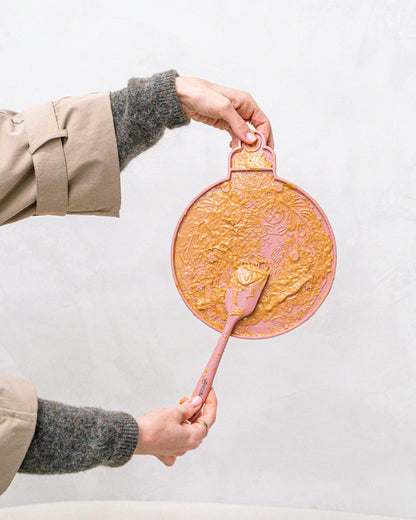 Juego de tapete y espátula para lamer adornos