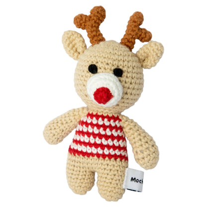 Dasher the Reindeer Crochet Small Dog Toy