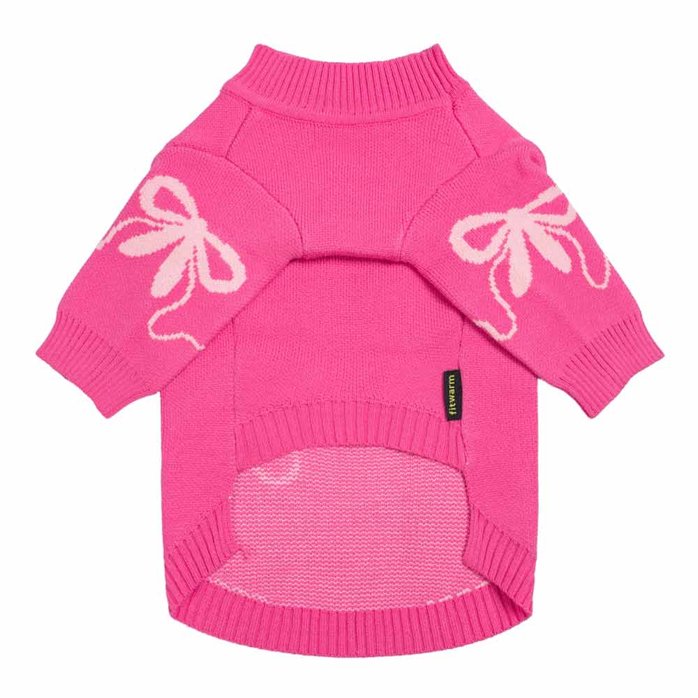 Pink Bowknot Dog Sweater