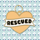 Rescued Dog Collar Charm