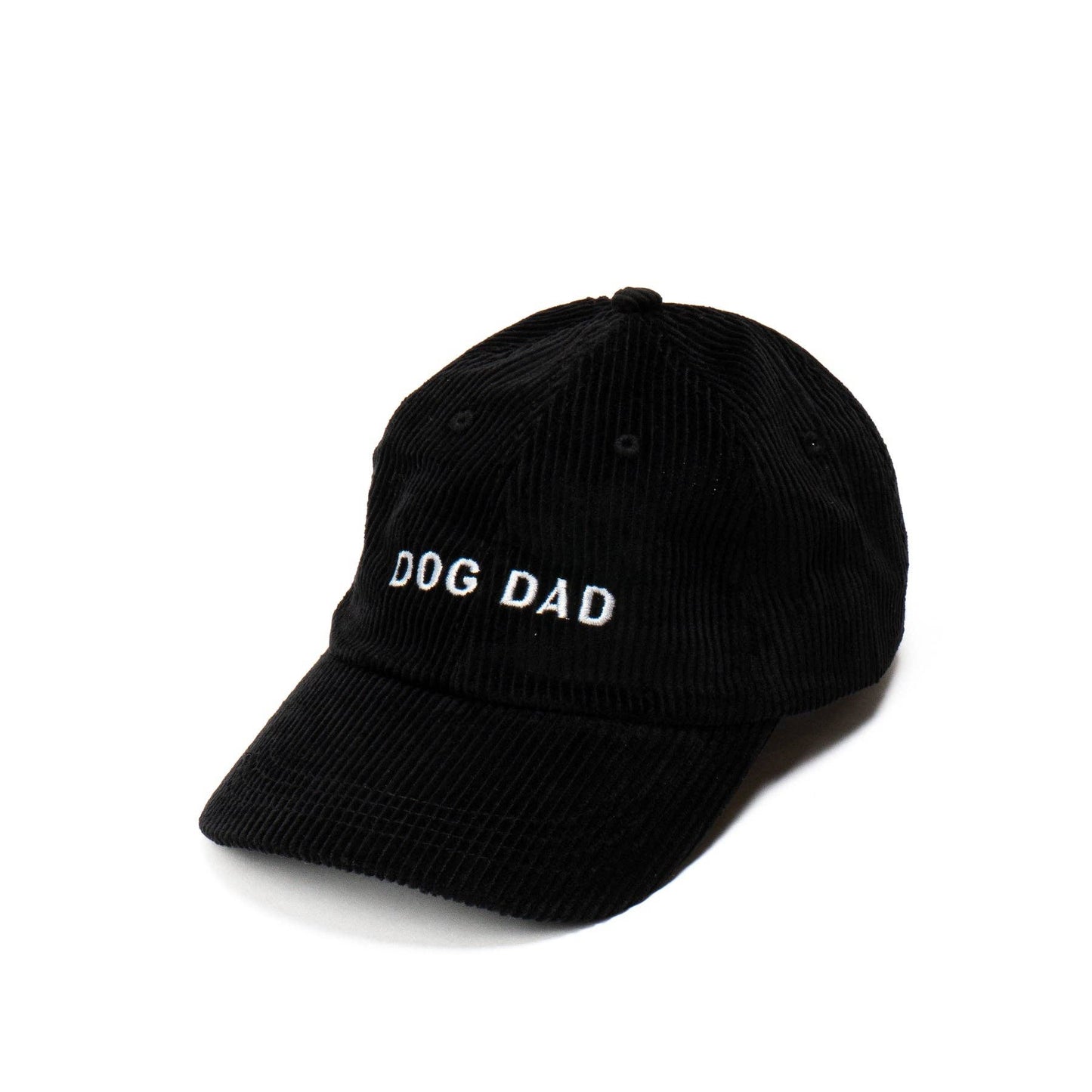 Black Corduroy Dog Dad Hat