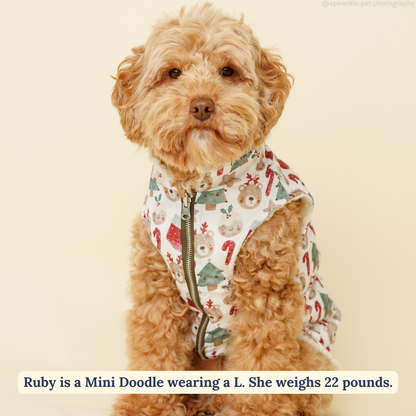 Chaleco de peluche reversible Jingle Bells