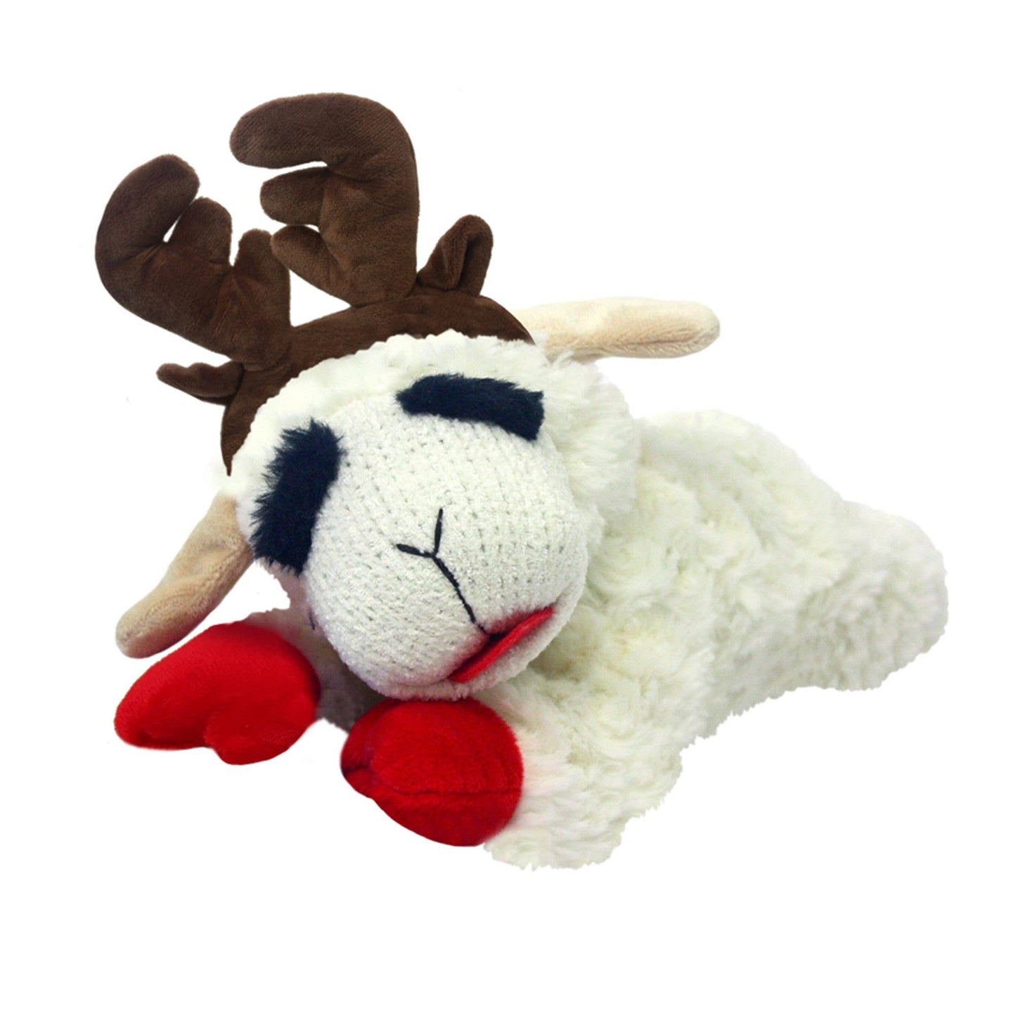 Multipet Holiday Lamb Chop w/Antlers 10.5 in