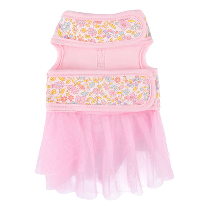 Ione Dress Dog Harness Flower Pattern