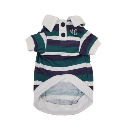 Max's Closet Navy/Green Dog Polo