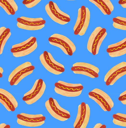 Hot Diggity Dog Summer Dog Bow Tie