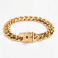 Cuban Link Chain Dog Collar - Gold: 17.7"