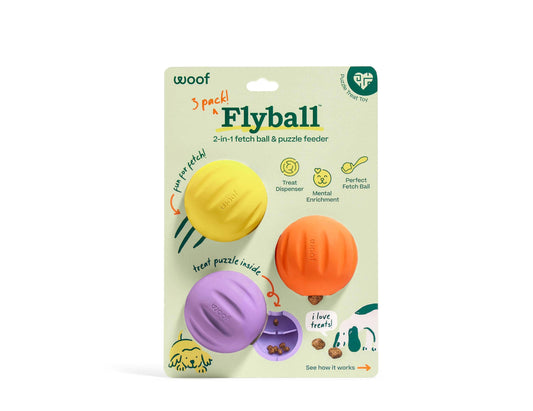 FlyBall Enrichment Treat Dispenser 3 Pack