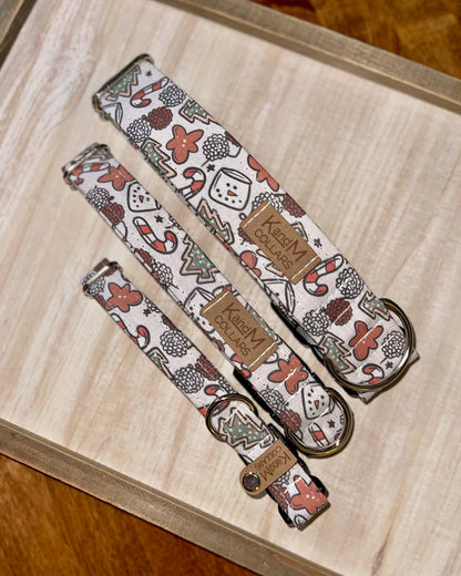 Collar para perro con dulces navideños
