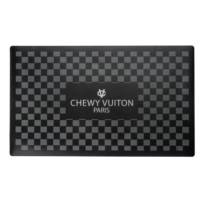 Black Checker Chewy Vuiton Bowl Placemat