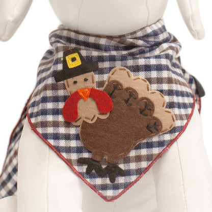 Turkey Brown Plaid Bandana