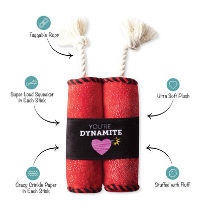 PetShop by Fringe Studio You're Dynamite Plush Dog Toy