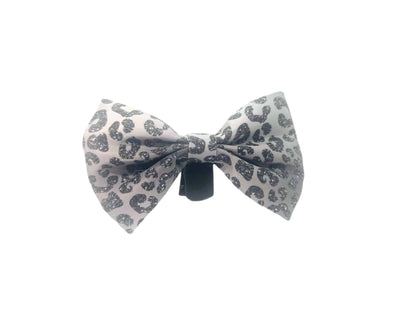 You're So Glam Dog Bow Tie - Silver