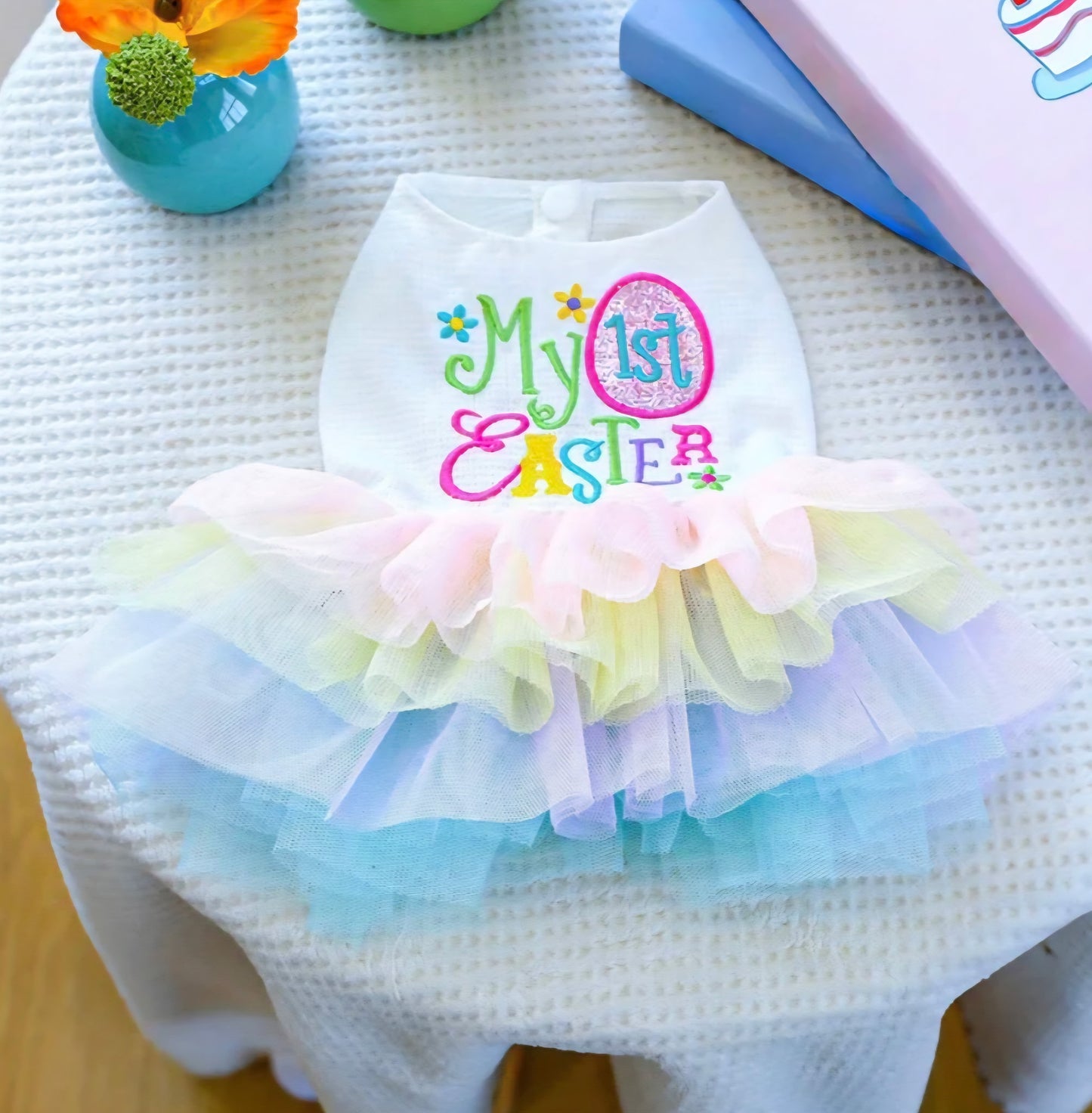 My First Easter Tutu Dog Dress