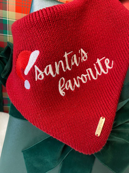 Santa's Favorite Dog Bandana