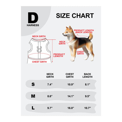 Ione Dress Dog Harness Flower Pattern