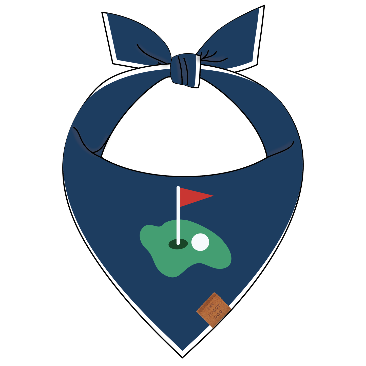 Golf Applique Dog Bandana
