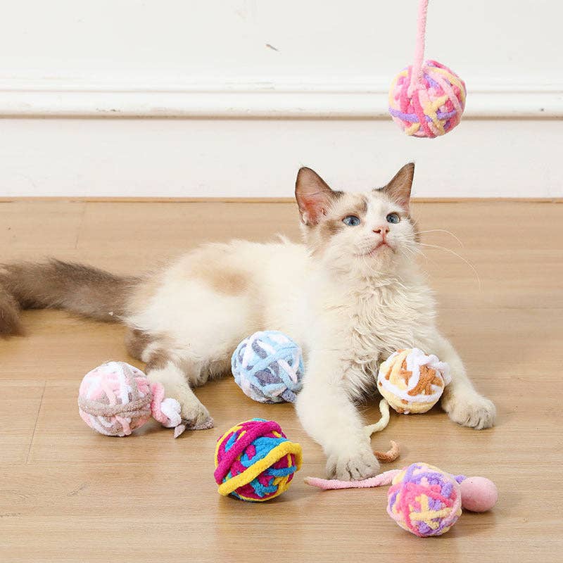 Moo - Cat Toy Ball - Assorted Colors