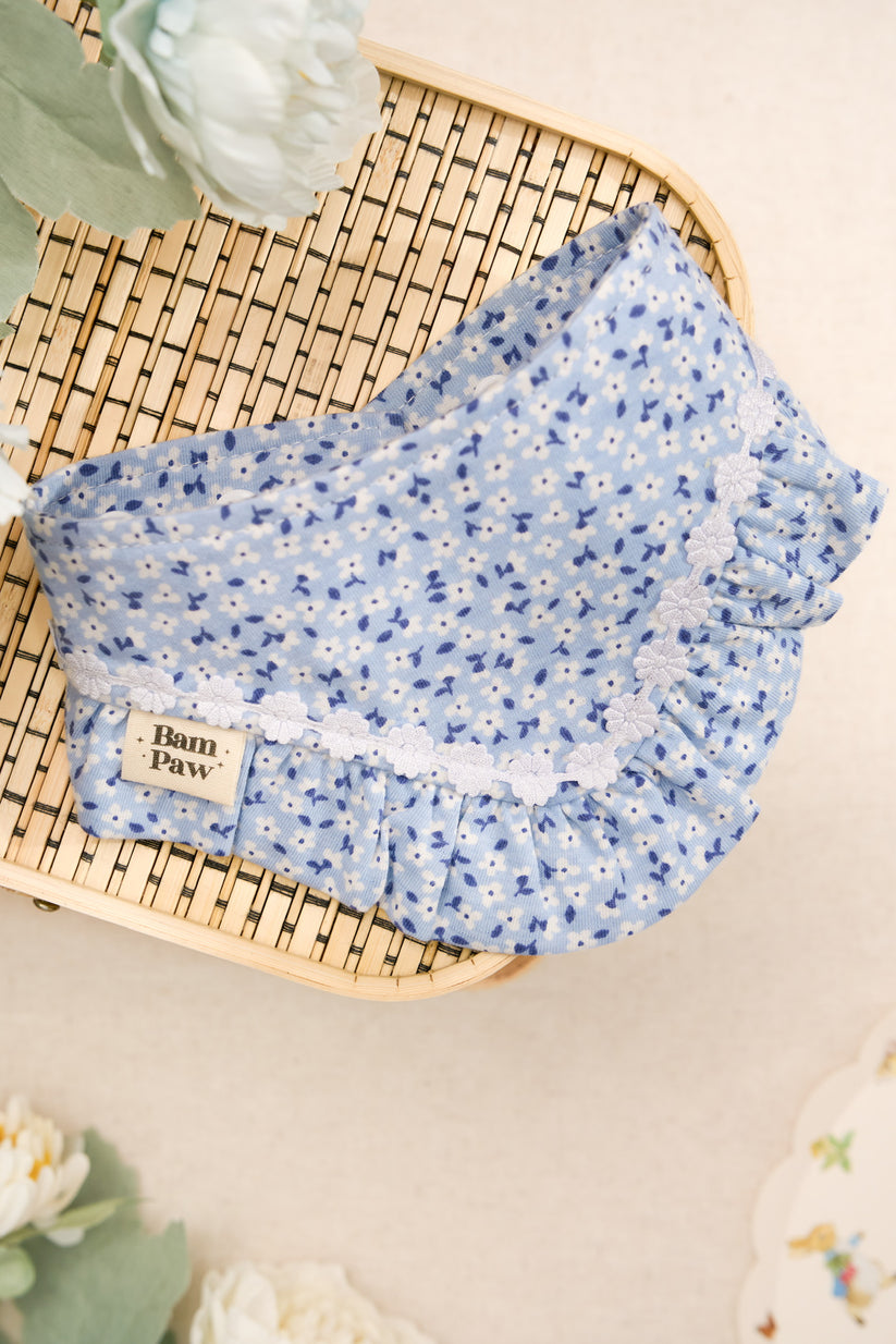 Blue Flower Dog Bandana