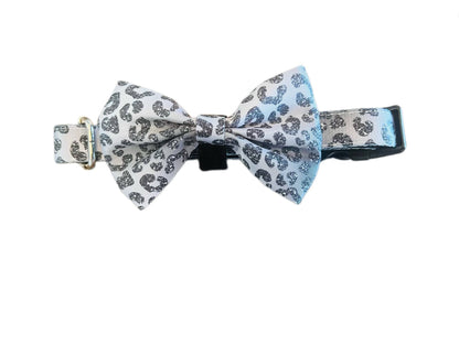 You're So Glam Dog Bow Tie - Silver