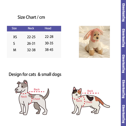 Cute Bunny Ears Dog Hat - Assorted Colors