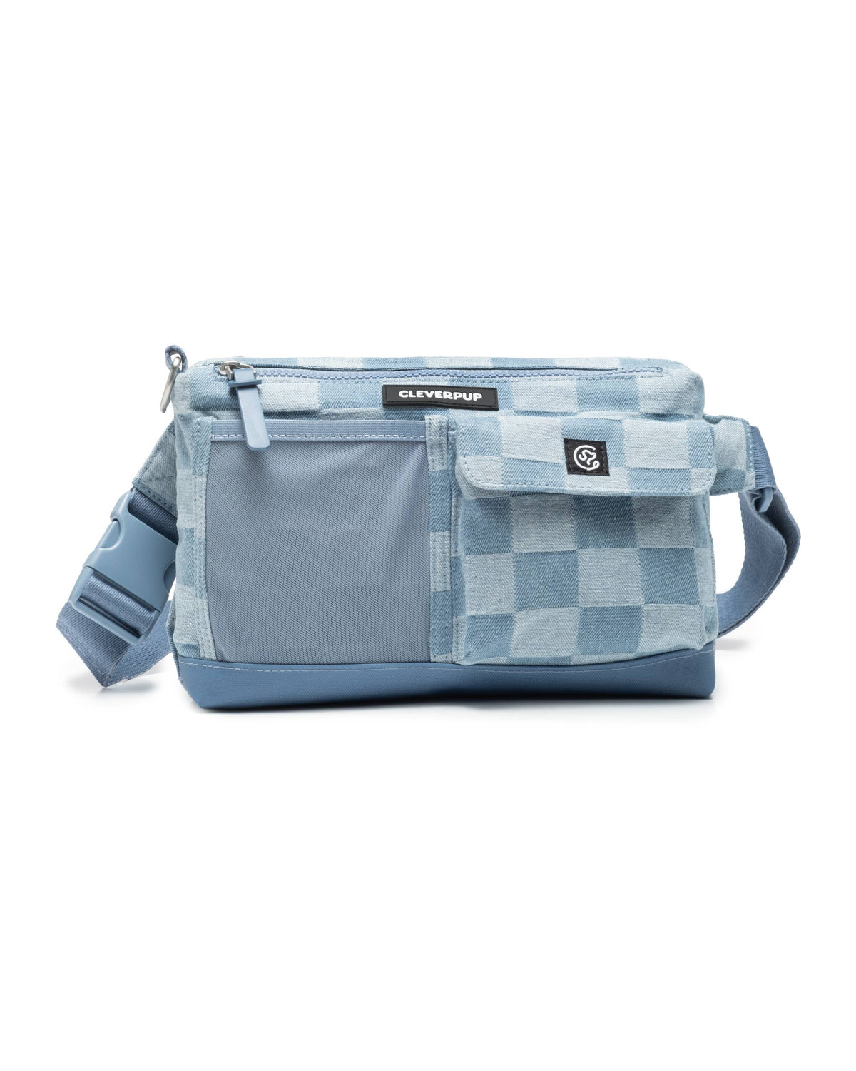 Denim Check Dog Walk & Train Sling Bag