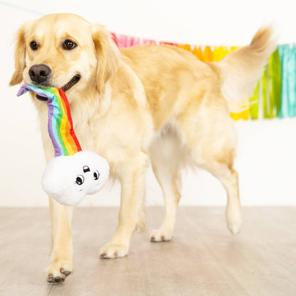 Cabeza de peluche para perro en las nubes