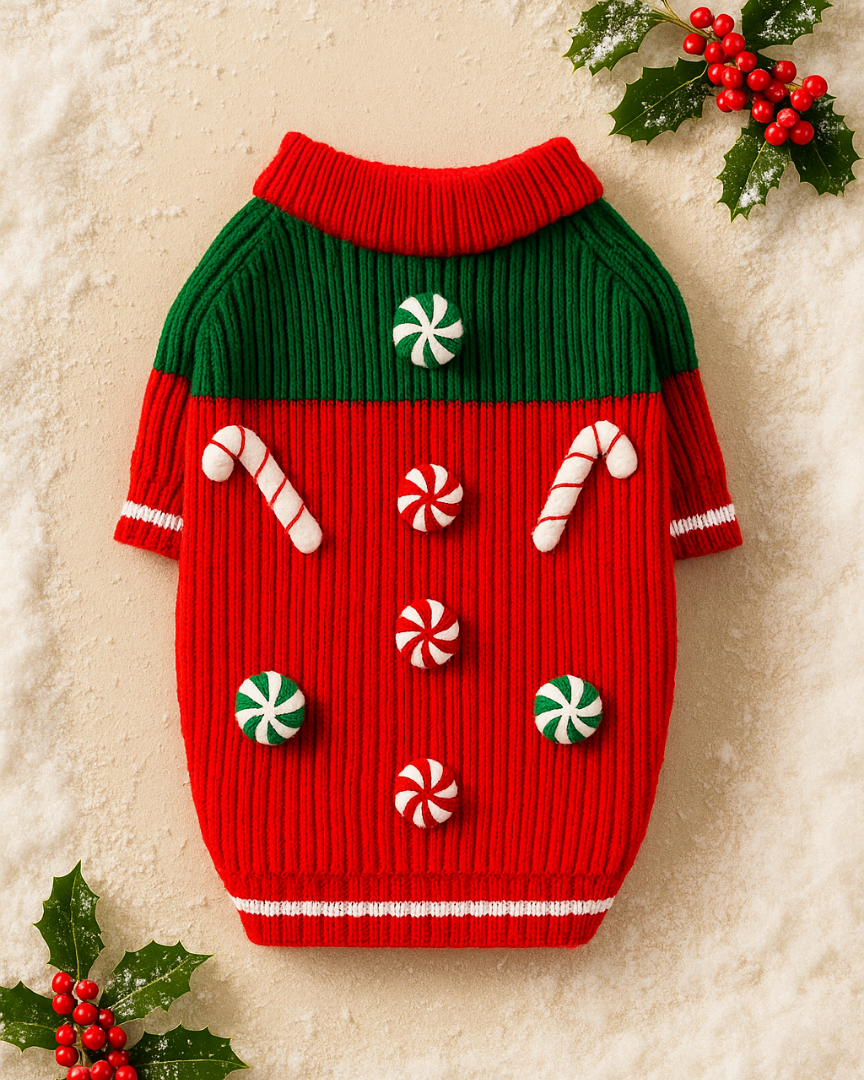 Peppermint Candy 3D Icon Sweater