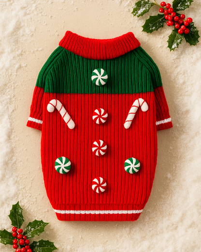 Peppermint Candy 3D Icon Sweater