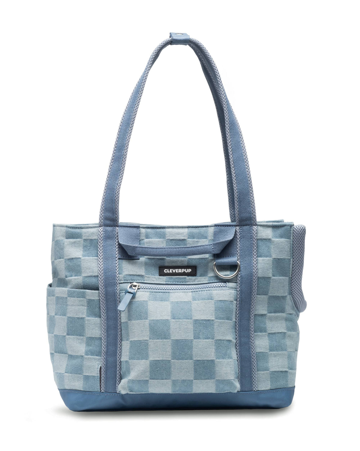 Denim Check Transit Tote Dog Carrier - Small