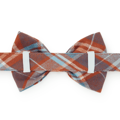 Maple Plaid Flannel Dog Bow Tie