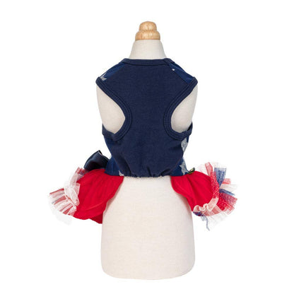Patriotic Sparkly Dog Tutu Dress