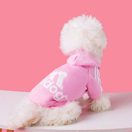 Sudadera con capucha para perro Adidog