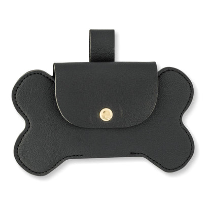Dog Bone Waste Bag Holder-Black