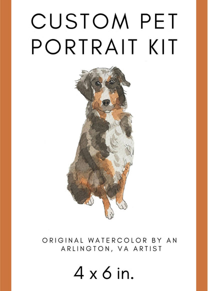 Custom Watercolor Pet Portrait - Assorted Sizes