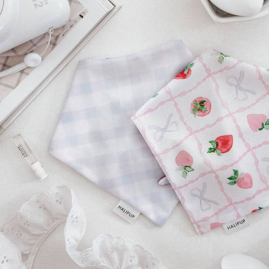 Strawberry Sundays Reversible Dog Bandana