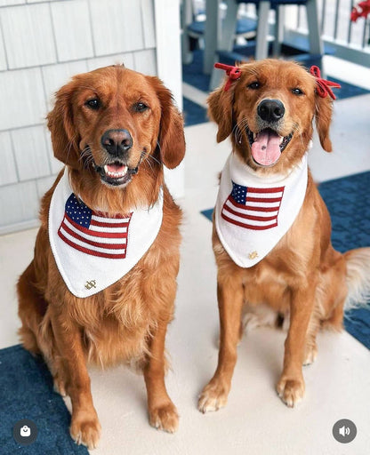 American Flag Dog Bandana