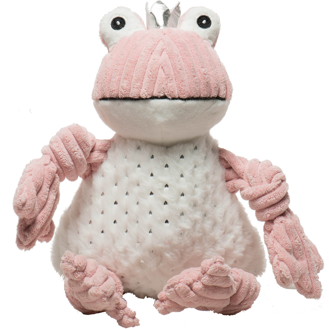 Kiss a Prince Charming Frog Durable Knottie Dog Toy