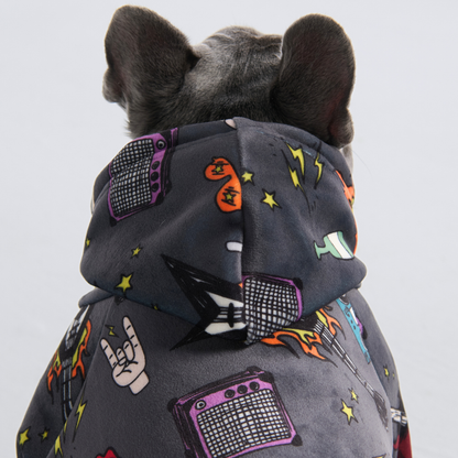 Rock and Roll Dog Hoodie