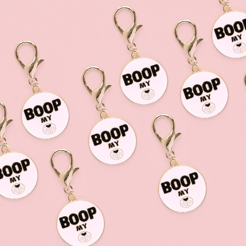 Dog Collar Charm - Boop My Snoot