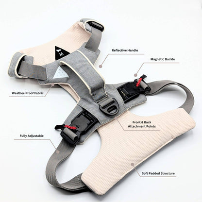 Magnetic Dog Harness with Handle – Magnetic Buckles, No-Pull