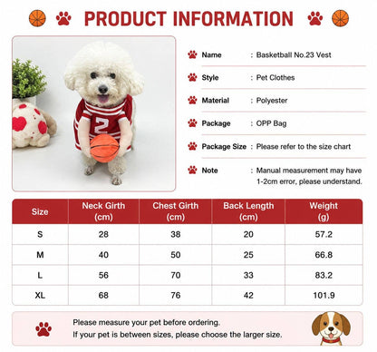 Basketball Dog Costume